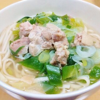 ぽっかぽか！ねぎだく鶏塩うどん